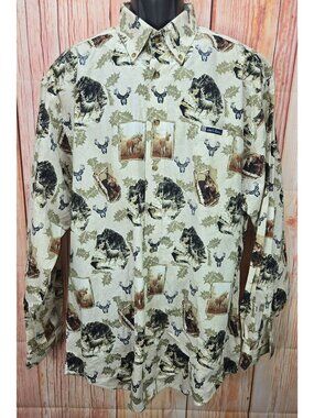 North River Mens Button-Up Shirt Large Tall